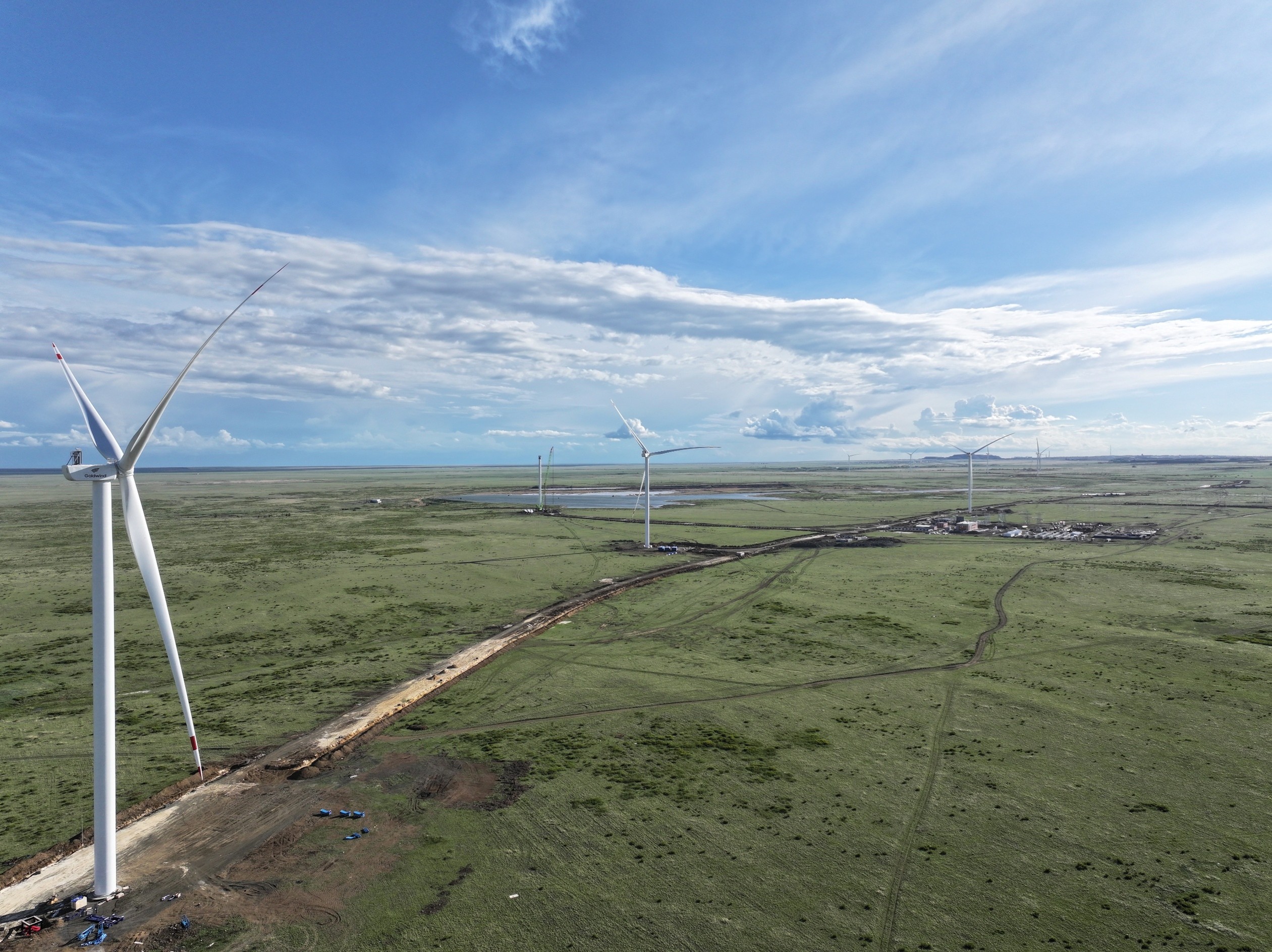 哈薩克斯坦單機(jī)最大風(fēng)電項(xiàng)目并網(wǎng)發(fā)電